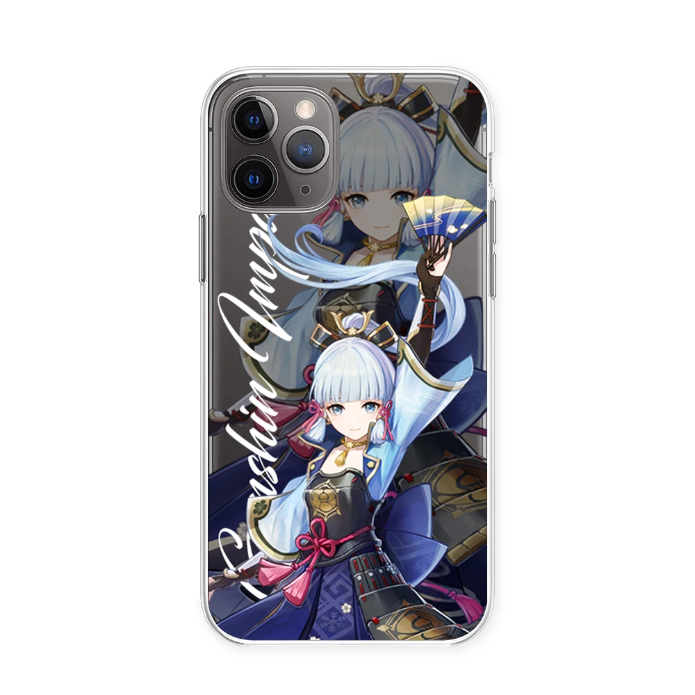 Hot Genshin Impact Transparent Mobile Phone Case For IPhone 13 12 11 Pro Max Xs X Xr 7 8 Plus Personality DIY Desin Clear Cover