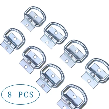 

8pcs Metal Car Trailer Accessories Tie Down D Ring Load Anchor Forged Lashing Towing Ring Anchor Trailer Remolque Ring Trailers