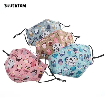 

Cute PM2.5 Washable Mouth Mask With Valve Kids Children Anti Haze Dust Mask Nose Filter Face Muffle Bacteria Flu Respirator