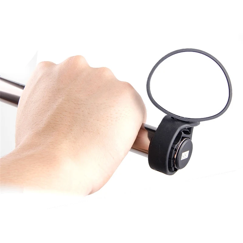 

Bicycle Scooter Rearview Handlebar Mirrors 360-degree Rotation Cycling Rear View MTB Bike Silicone Handle Rearview Mirror