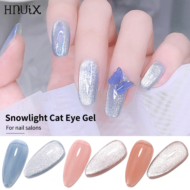 HNUIX 7.3ml 3D UV Clear Gel Dip Nail Art Gel Varnish Manicure Universal Wide New Color Phototherapy Cat Eye Gel Nail Polish