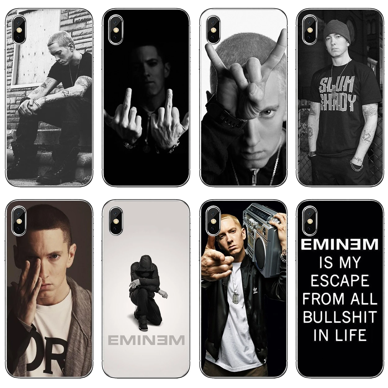 Силиконовый чехол для Xiaomi Redmi 2 S2 3 3S 4 4A 5 5A 6 6A 7A 9 9T 9C 9A Pro Pocophone F1 Super-Rap-Singer-Star-Eminem-Music |