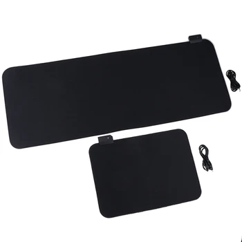 

For RGB Gaming Mouse Pad Oversized Glowing LED Extended Illuminated USB Keyboard Thicken Colorful Luminous For PC Laptop Desktop