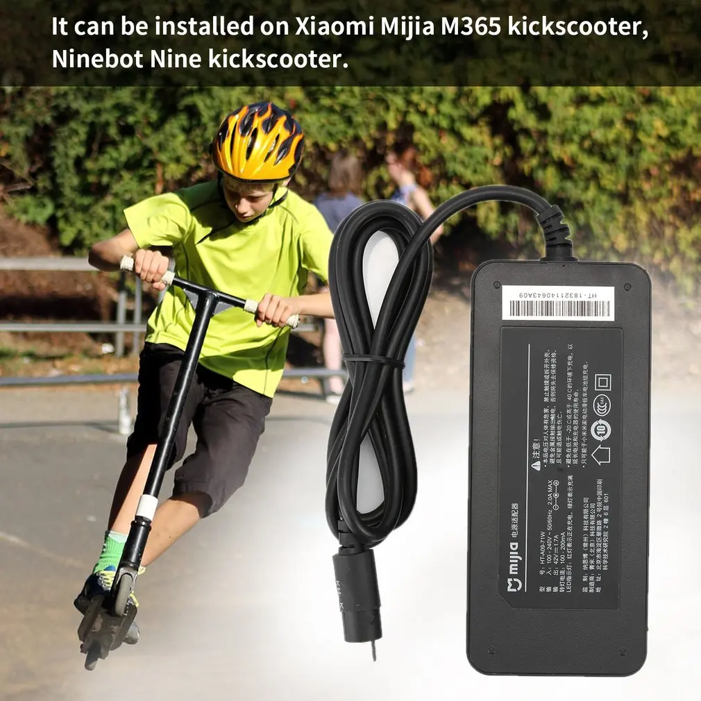 Для электрического скутера Xiaomi M365 аксессуары зарядное устройство 3 оригинальные модели Ny85044 аксессуары для электрического скутера запасные части