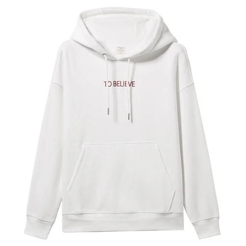 16White Giordano/женские толстовки, вышитая буква, обычный крой, толстовка с капюшоном, длинный рукав, Kanga Pocket Sudadera Mujer 05399780 - Цвет: 16White