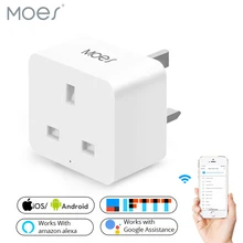 UK Smart WiFi Socket Plug Power Plug APP Remote Control Timer Power Works with Alexa Google Home No Hub Required uk wifi smart plug smart home power socket for amazon alexa google home app remote control electric appliances schedule function