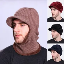 Зимние трикотажные шапки для женщин и мужчин, твердый протектор для ушей, шлепки для волос, козырек, шапка, теплая уличная женская шапка, шапки, шарф, набор