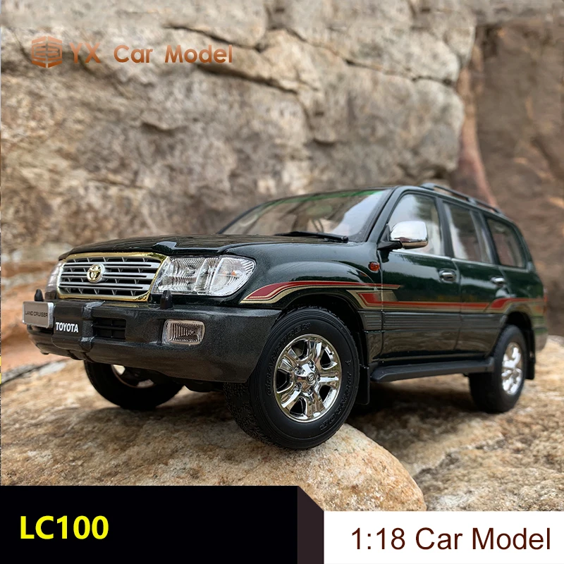 Литая модель автомобиля 1:18 оригинальная Toyota Cool Road Ze Land Cruiser LC100 из сплава имитация