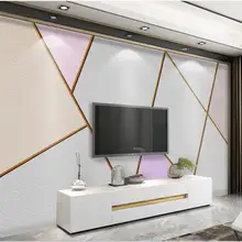 3D обои на заказ, фотообои, современный минималистичный абстрактный геометрический квадратный фон для стен, высококачественный водонепроницаемый материал