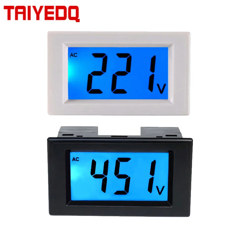 AC 80-500V voltmeter digital display 220V380V standard electric meter LCD electronic type D85-20 120 | Инструменты