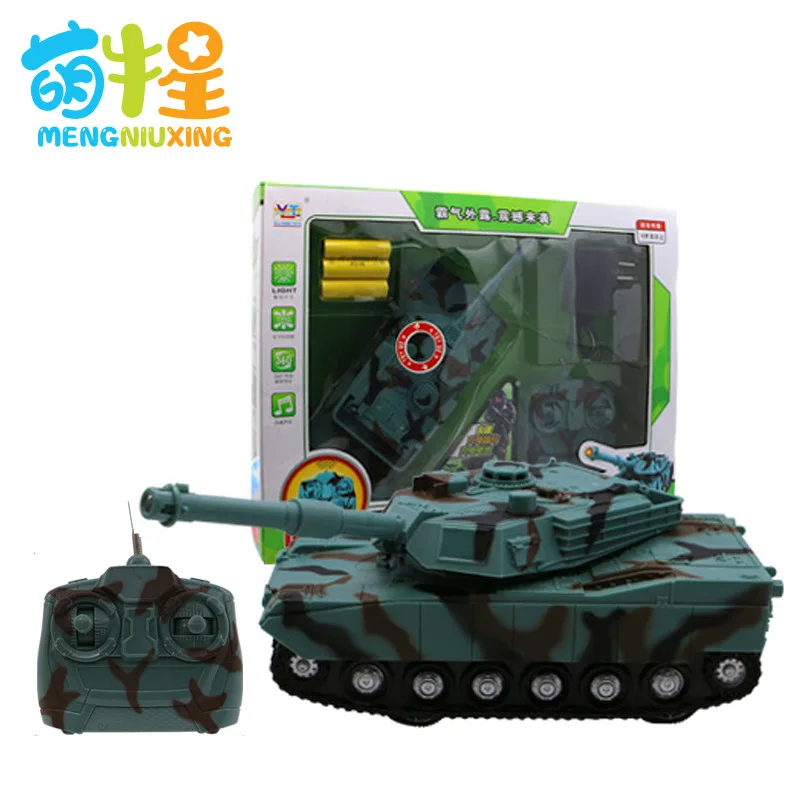 

Four-Way Remote Control Light And Sound Tank Wireless Electric Remote Control Tank Cartoon Model Military Model