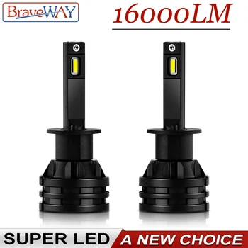 

BraveWay 2019 Hot Sale Mini Size 80W 16000LM Car Headlight Bulbs Auto H7 LED Bulbs H4 H8 HB3 HB4 Fog Lights LED H11 H1 Ice Lamp