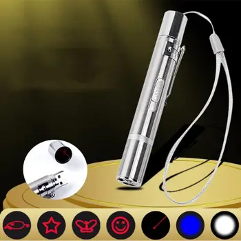 

Pet Training Exercise Chaser Tool 3 Mode 7-in-1 USB Rechargeable Interactive Cat Dog Light Toys