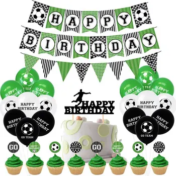 

World Cup Football Birthday Party Decorations Balloons Supplies Boys Girls Anniversary Home Decoration Accessories Party