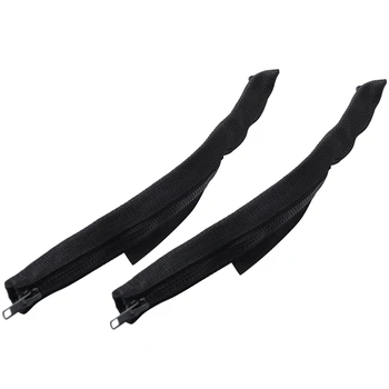 

Updated Heavy Duty Strong Adjustable Door Limiting Check Strap With Zipper Perfect For Jeep Wrangler Black Pack Of 2(Black)