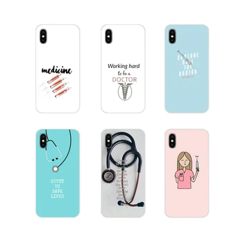 

For Apple iPhone X XR XS 11Pro MAX 4S 5S 5C SE 6S 7 8 Plus ipod touch 5 6 TPU Shell Covers Medical Doctor Nurse Medicine Student