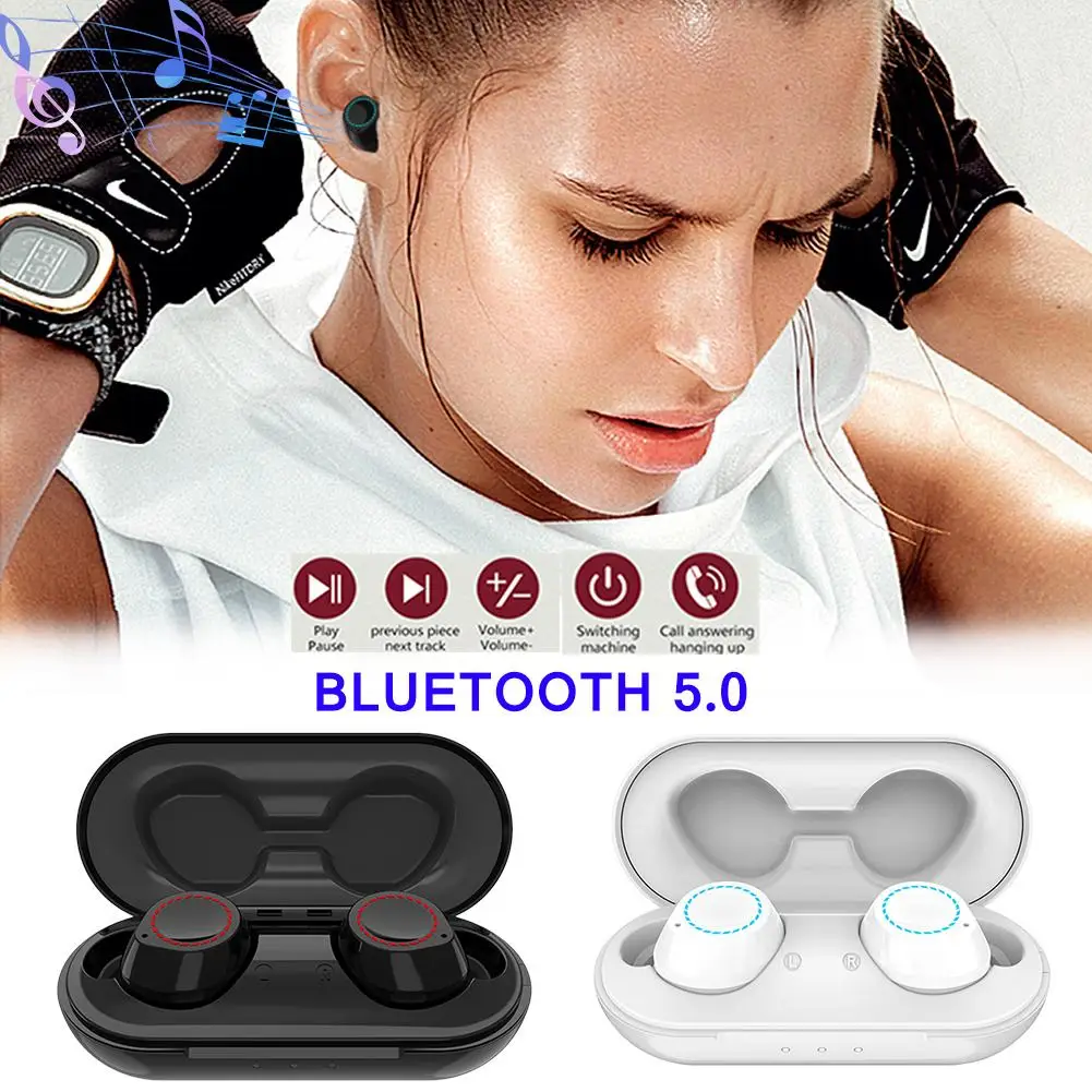 LEORY TWS, беспроводные bluetooth 5,0 наушники, Автоматическое Сопряжение, HD шум, Cancenlling вызов, стерео, водонепроницаемая Спортивная гарнитура с микрофоном
