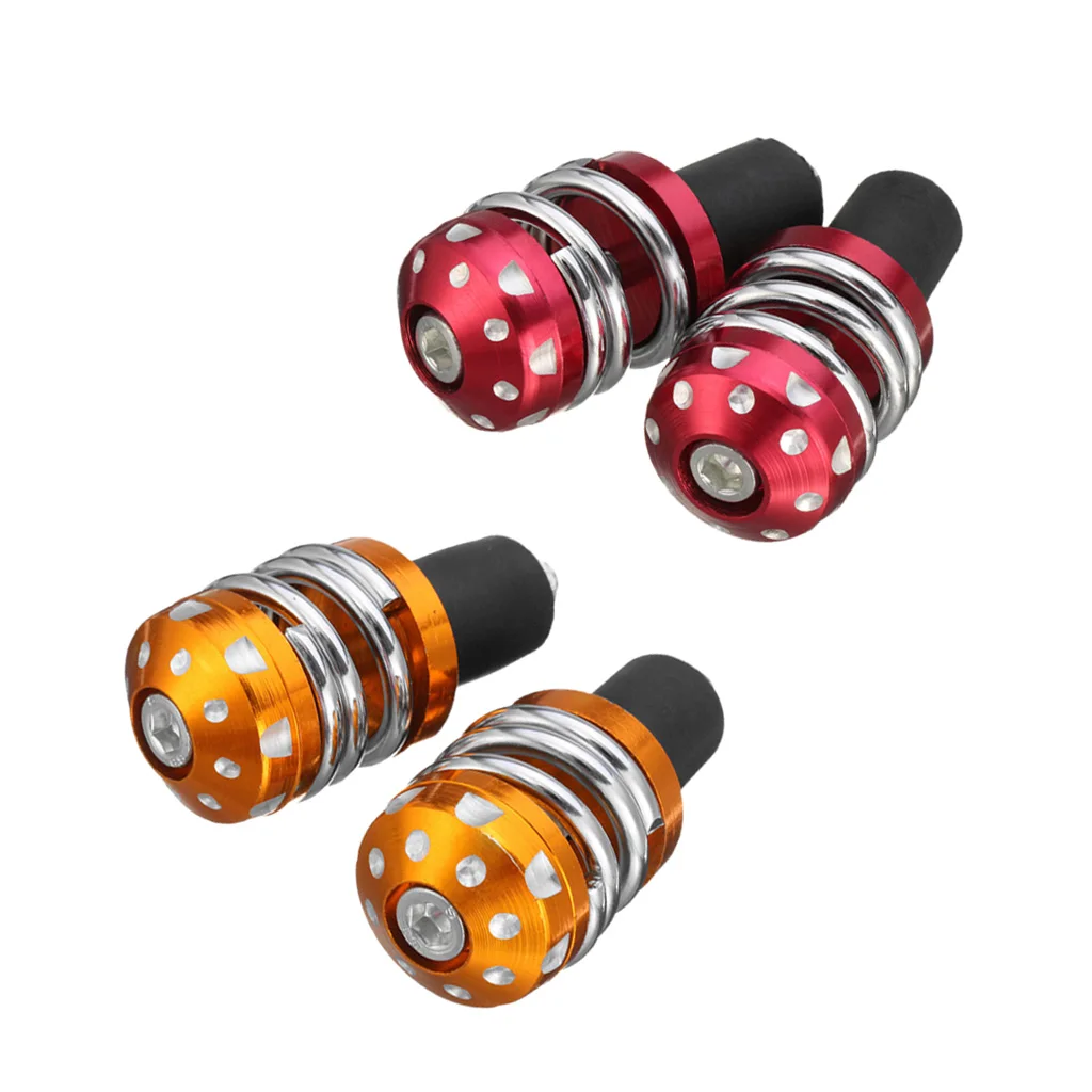 22 мм мотоциклетная Антивибрационная ручка заглушка для розетки Торцевая крышка красного и золотого цвета