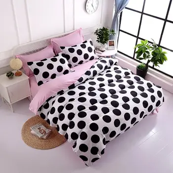 

37Pink 4pcs Girl Boy Kid Bed Cover Set Duvet Cover Adult Child Bed Sheets And Pillowcases Comforter Bedding Set 2TJ-61017