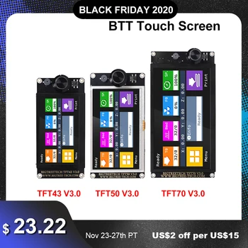 

BIGTREETECH TFT43 V3.0 TFT50 TFT70 Touch Screen 12864 LCD 3D Printer Parts MKS TFT70 For SKR V1.4 Turbo SKR MINI E3 Ender 3