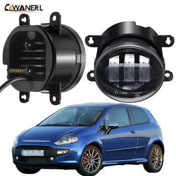 

LED Fog Light Accessories 30W 4000LM Car Front Bumper Fog Lamp DRL Amber White 12V For Fiat Punto Evo 2009 2010 2011 2012