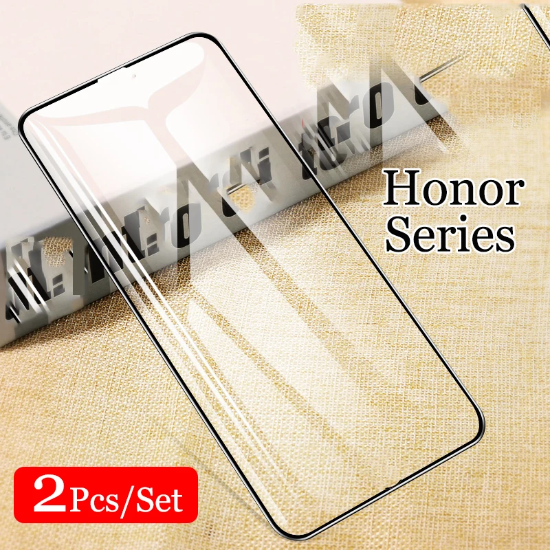 

2 Pcs Set Safety Glass Honor 9 10 Lite 20i View 20 Pro Light Screen Protector Protective for Huawei P Smart 2019 Plus Glass Film