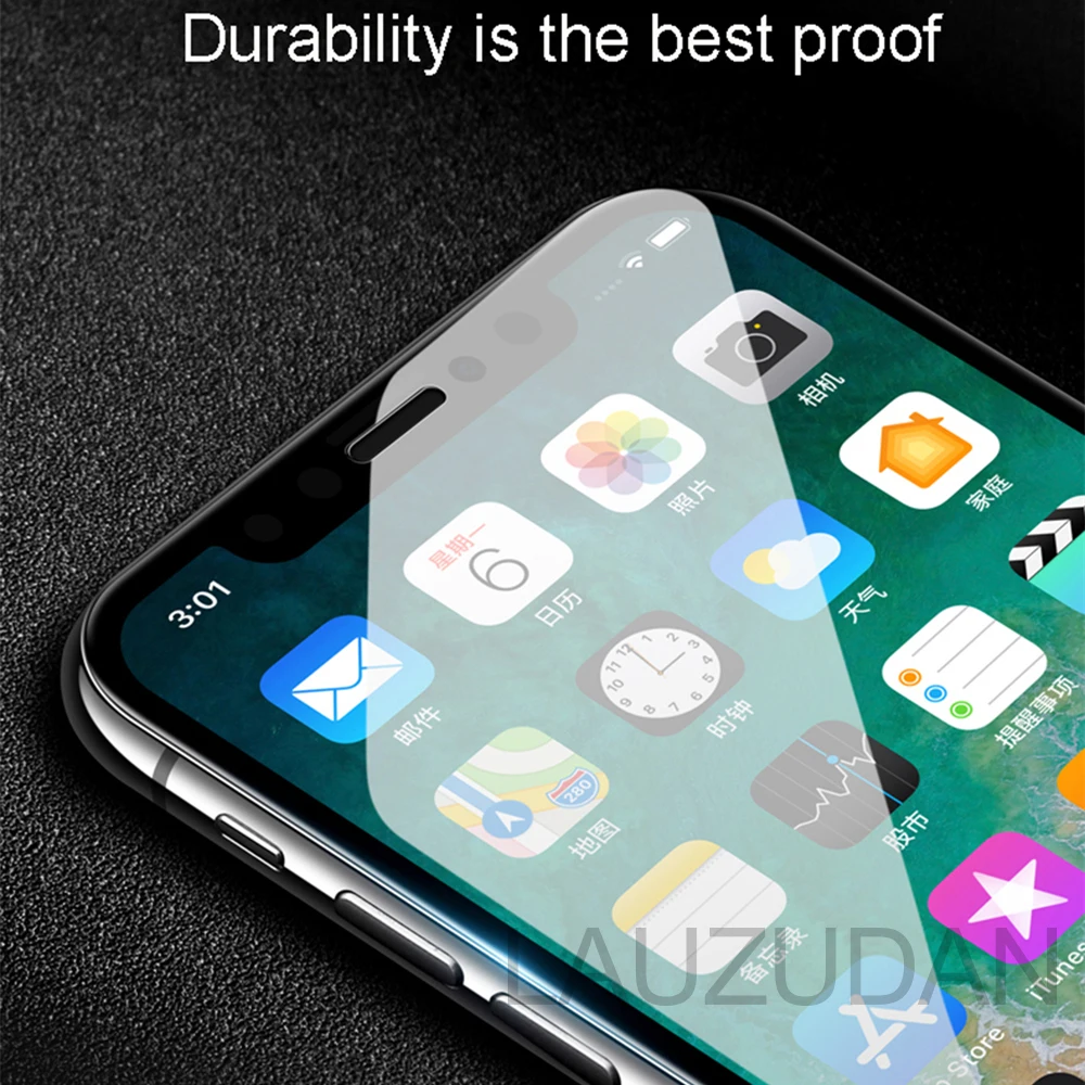 10D Full Cover Protective glass for iPhone X XS 6S 7 8 plus glass screen protector for iPhone 11 Pro MAX XR X screen protection