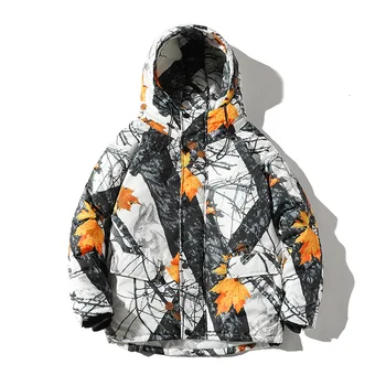 

Winter Camouflage Cotton Male Tide Brand Street Loose Hip-hop Printing Thickening Will Pocket Even Hat Work Clothes