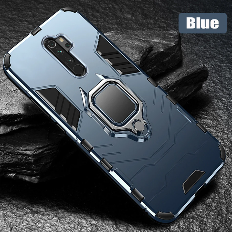 Бронированное магнитное кольцо для redmi note 8 pro Чехол для телефона Автомобильный держатель мягкий бампер для redmi note 8 8Pro Note8pro крышка глобальной версии