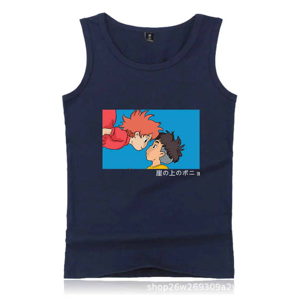 Стиль Ponyo on the Cliff Ponyo And Sosuke Модный повседневный спортивный мужской жилет