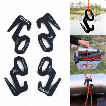 

Wholesale 50Pcs Outdoor Camping Aluminum Rope Hanger Paracord Rope Buckle Travel Kit Survival Buckle Circular Automatic Buckle