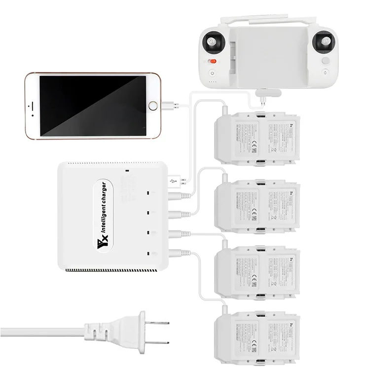 Xiaomi FIMI X8SE Дрон зарядное устройство смарт зарядка Батлер пульт дистанционного управления 6 способ быстрой зарядки аксессуары