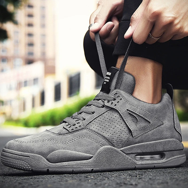 UPUPER Модные мужские спортивные туфли на открытом воздухе Air Sole зимние кроссовки Мужская обувь Нескользящая Водонепроницаемый кожаные кроссовки