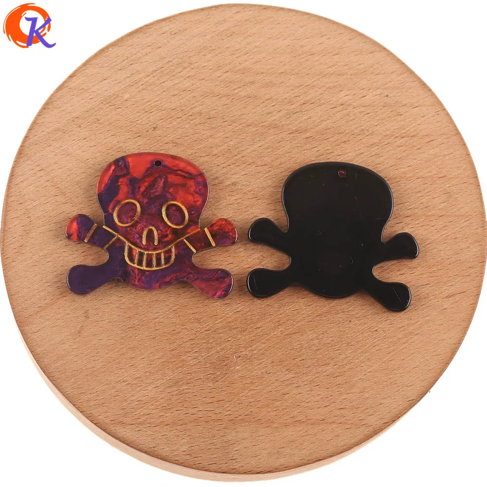 Red Сердечный дизайн 30x35 мм 100 шт ювелирные аксессуары/амулеты/форма черепа/Мраморный эффект/ручная работа/Сделай сам Изготовление ювелирных изделий/фурнитура для сережек - Цвет: Red