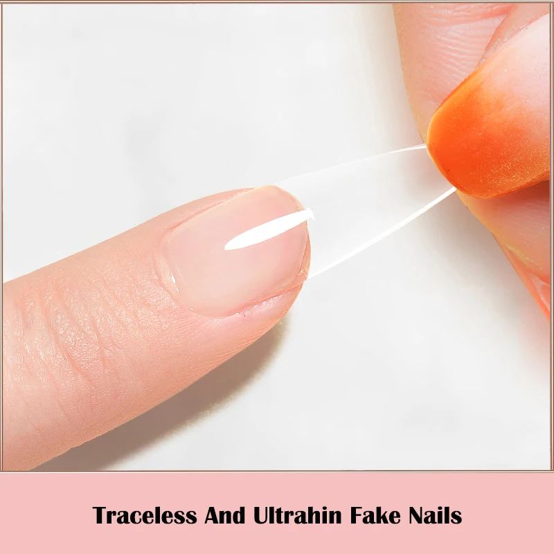 Fake Nail Art Tips Press on False Nails Full Cover Clear/Semi-Frosted/Full Matte Artificial Salon Accessories Tool | Красота и