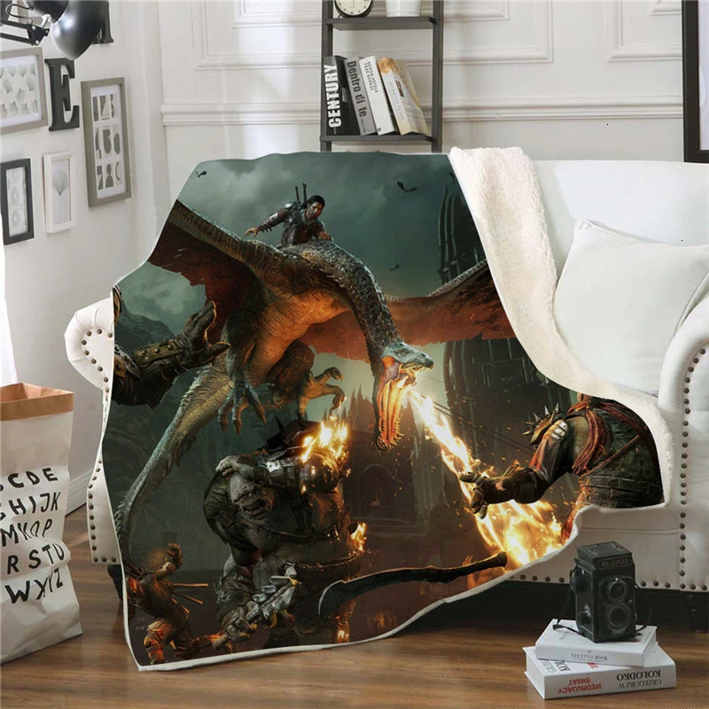 Model 3 Charizard напечатано прямоугольное одеяло домашнее офисное теплое флисовое сон одеяло двухстороннее утолщенное зимнее одеяло - Цвет: Model 3