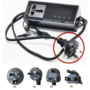 

16A AC-112 Outlet Thermostat Digital Temperature Controller Aquarium Heater Accessories with Sensor