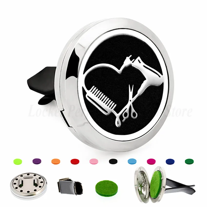 Компас, высокий каблук 30 мм, магнит, нержавеющая сталь, съемный Ароматерапевтический парфюм, автомобильный диффузор, вентиляционный зажим, парфюм, медальон, 10 шт., колодки