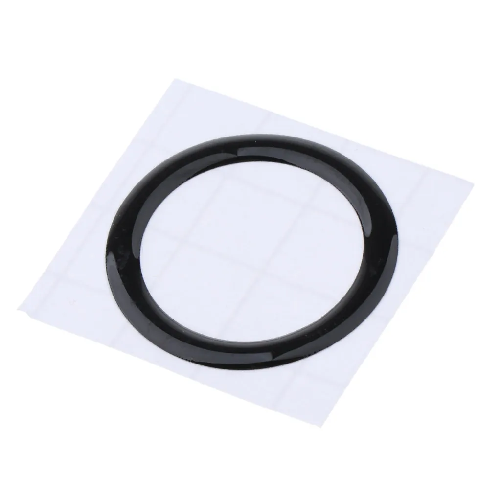 2 Pieces Car Start Stop Button Ring Trim Decor For BMW E90 E60 E70 (Black)