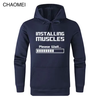 

Installing Muscles Please Wait Loading Bar Funny Print Hoodies Men Women 2019 Warm Fleece Sweatshirts Cool Pullovers Hoody C47