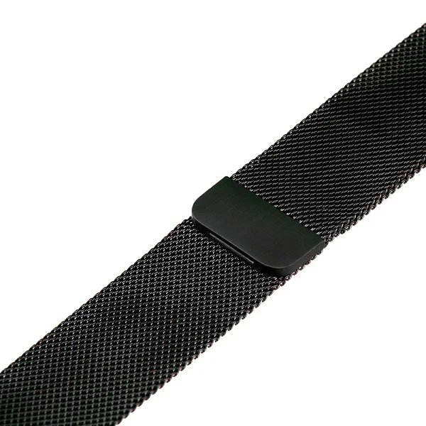 Leecnuo Нержавеющая сталь ремешок для наручных часов для Apple Watch серии 1/2/3 ремешок ремень, 42 мм, 38 мм, версия металлическая Миланский ремешок для часов - Цвет ремешка: Black
