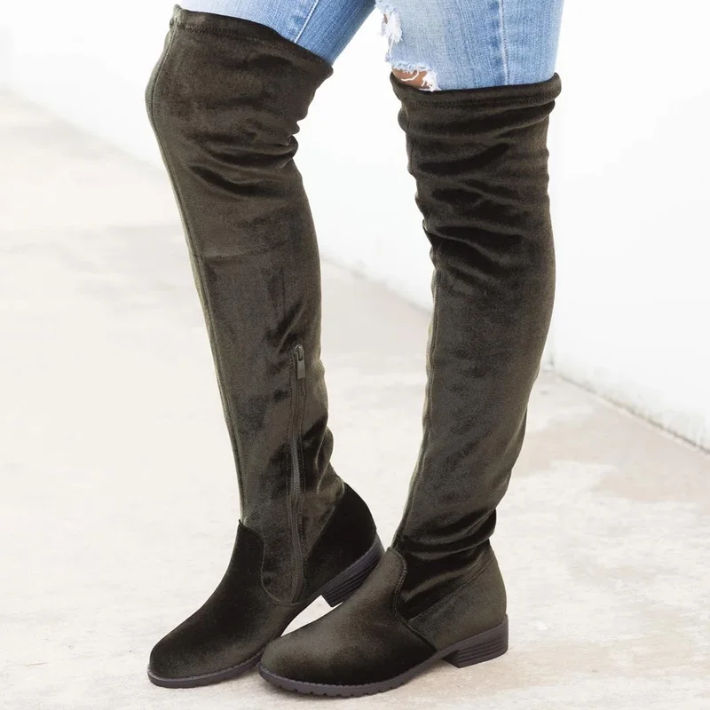 

2019 New Over-the-knee Boots Sexy Knee-high Boots Female Winter Shoes Warm Women Winter Boots Women's Boots Plus Size 43
