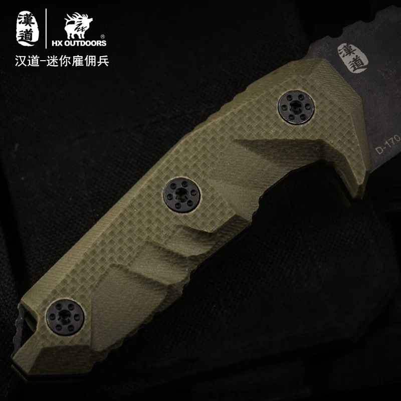 Hx Outdoor D2 маленький нож для выживания наемника рукоятка с футляром Kydex