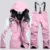 Spider New Women's Ski Suit Лыжная Куртка + Брюки Каракули Стиль Женский Сноубордический Комплект Сноубордическое Пальто И Брюки Женский Лыжный Костюм