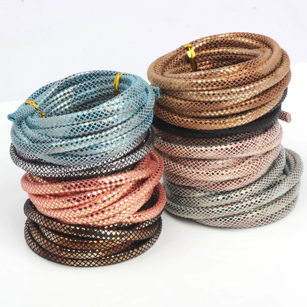 6mm 2yards/lot Half round PU Leather Cord Rope For European style DIY Necklace Bracelet choker Craft Jewelry Making NEW | Украшения и