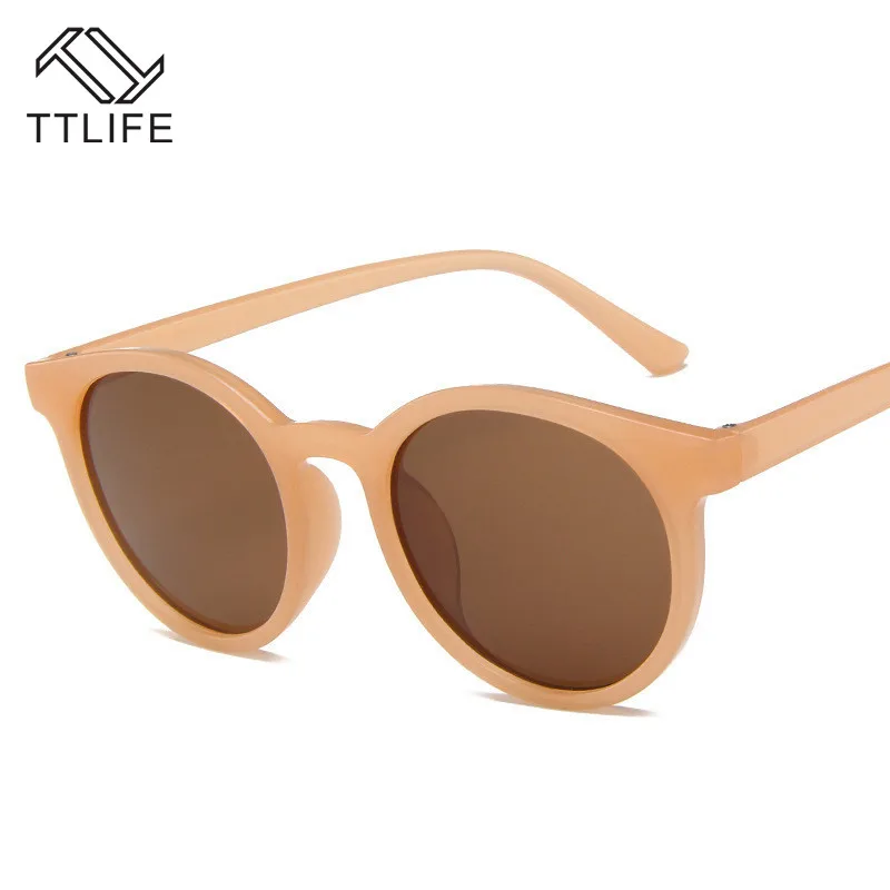 

TTLIFE Fashion Retro Sunglasses Women Casual Shopping Brown Sun Glasses Lively Style Black Eyewear Cute Girl Eyeglasses FZHH0350