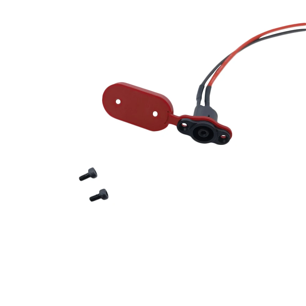 Electric Scooter Power Charger Cord Cable+Charging Port Plug Cover for  Xiaomi Mijia M365 Scooter Accessories