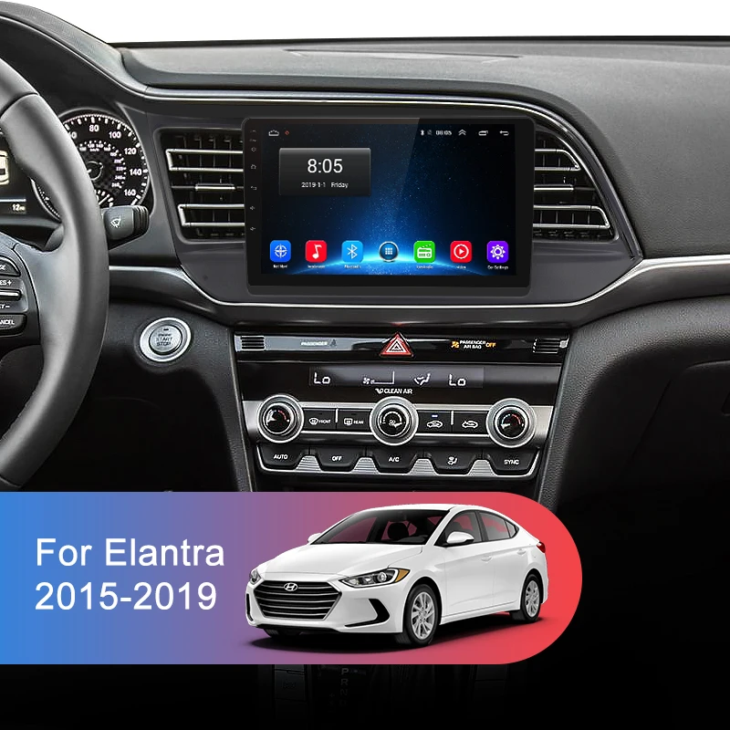 Junsun V1 Android 9,0 2G+ 3 2G DSP автомобильный Радио Мультимедиа Видео плеер для hyundai Elantra- навигация gps 2din Авторадио