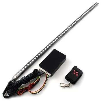 

56CM 7 Color 48 LED RGB Scanner Flash Car Strobe Knight Rider Kit Light Strip