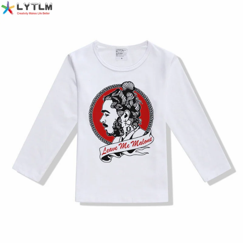 LYTLM/Детская футболка с надписью Leave Me Alone Детские футболки с длинными рукавами футболки для мальчиков Camiseta, топы с рукавами реглан для девочек, одежда для маленьких девочек - Цвет: CX White